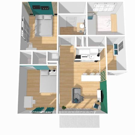 Home Ganusha Cosy 3 Chambres Parking Gratuit Balcon Grenoble Exteriér fotografie